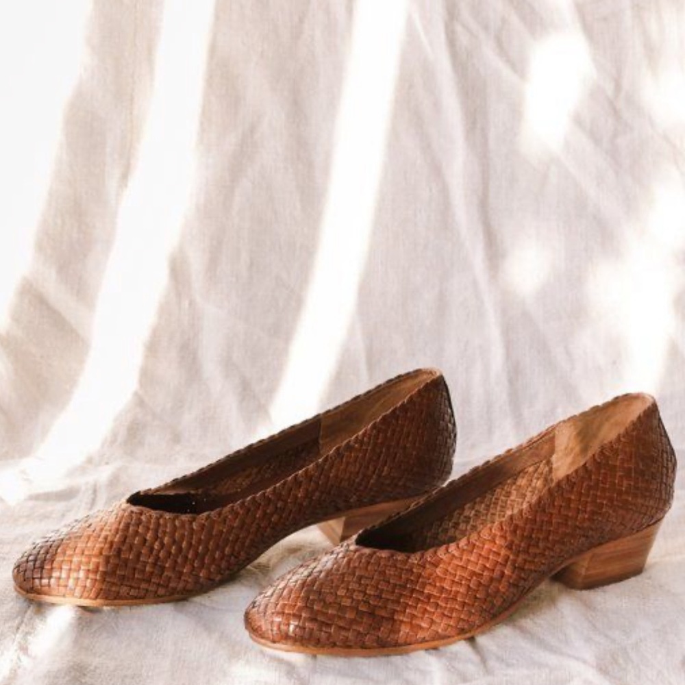 St. Agni Cisco woven heels